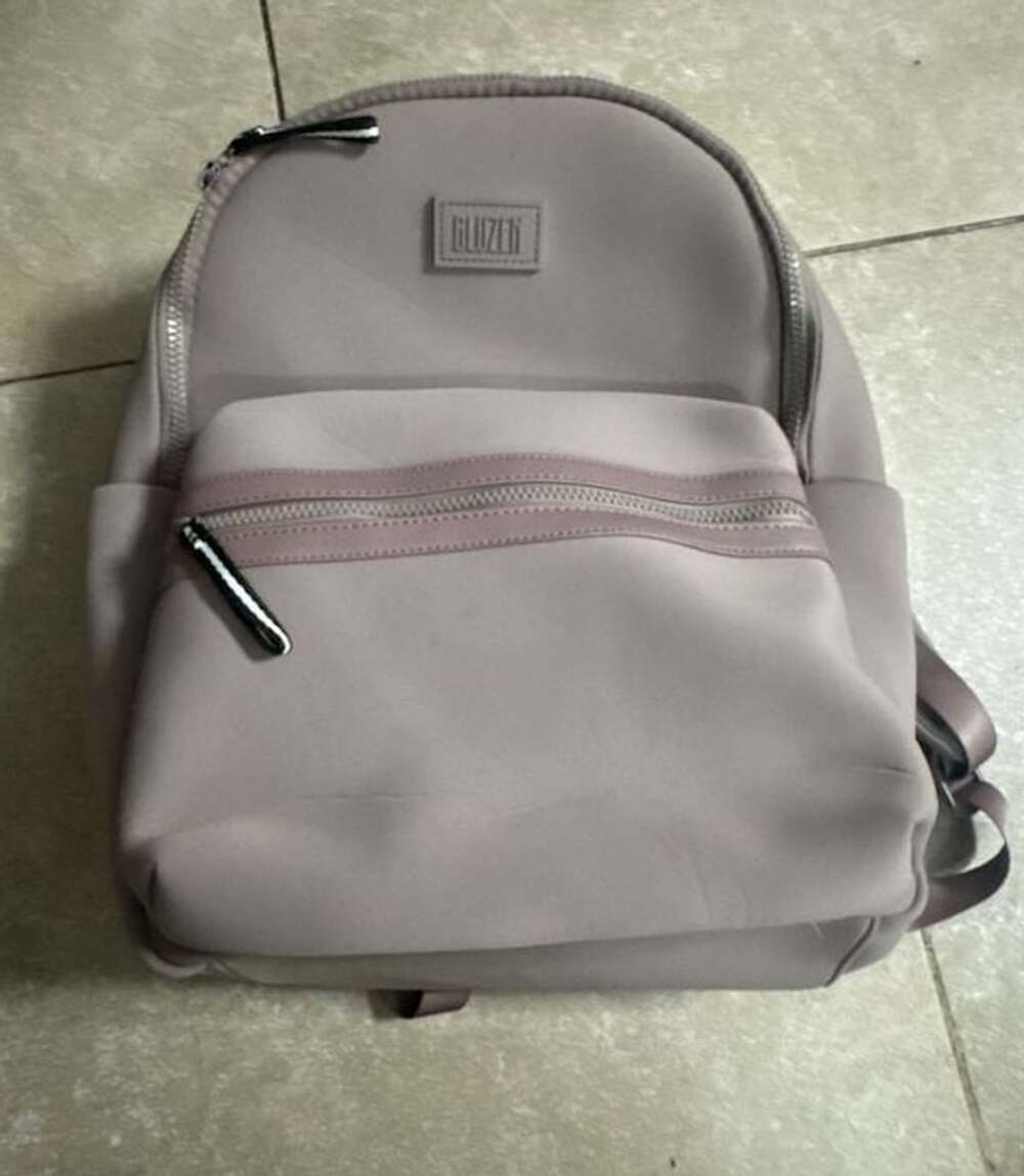 BLUZEN Neoprene Backpack Mauve Pink Daypack School Travel Bag